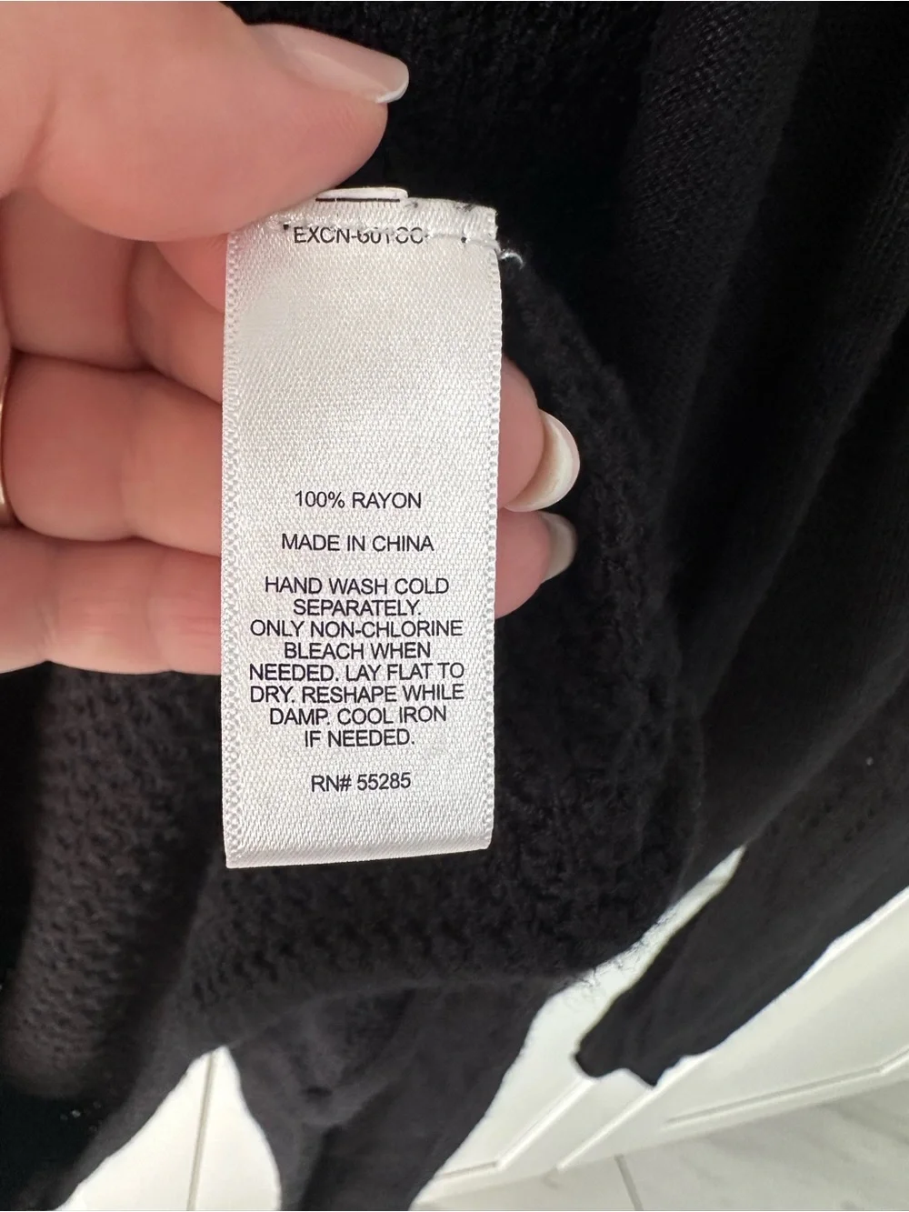 Express Black Open-Front Knit Cardigan with Draped Collar